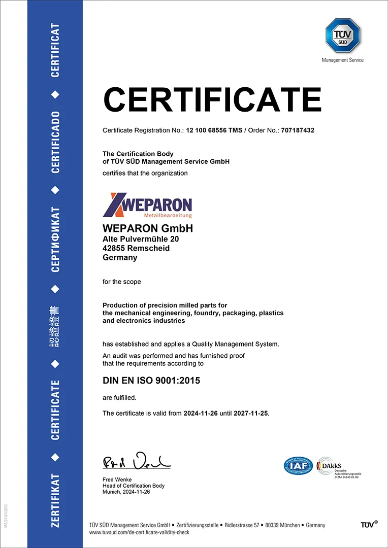 DIN EN ISO 9001:2015